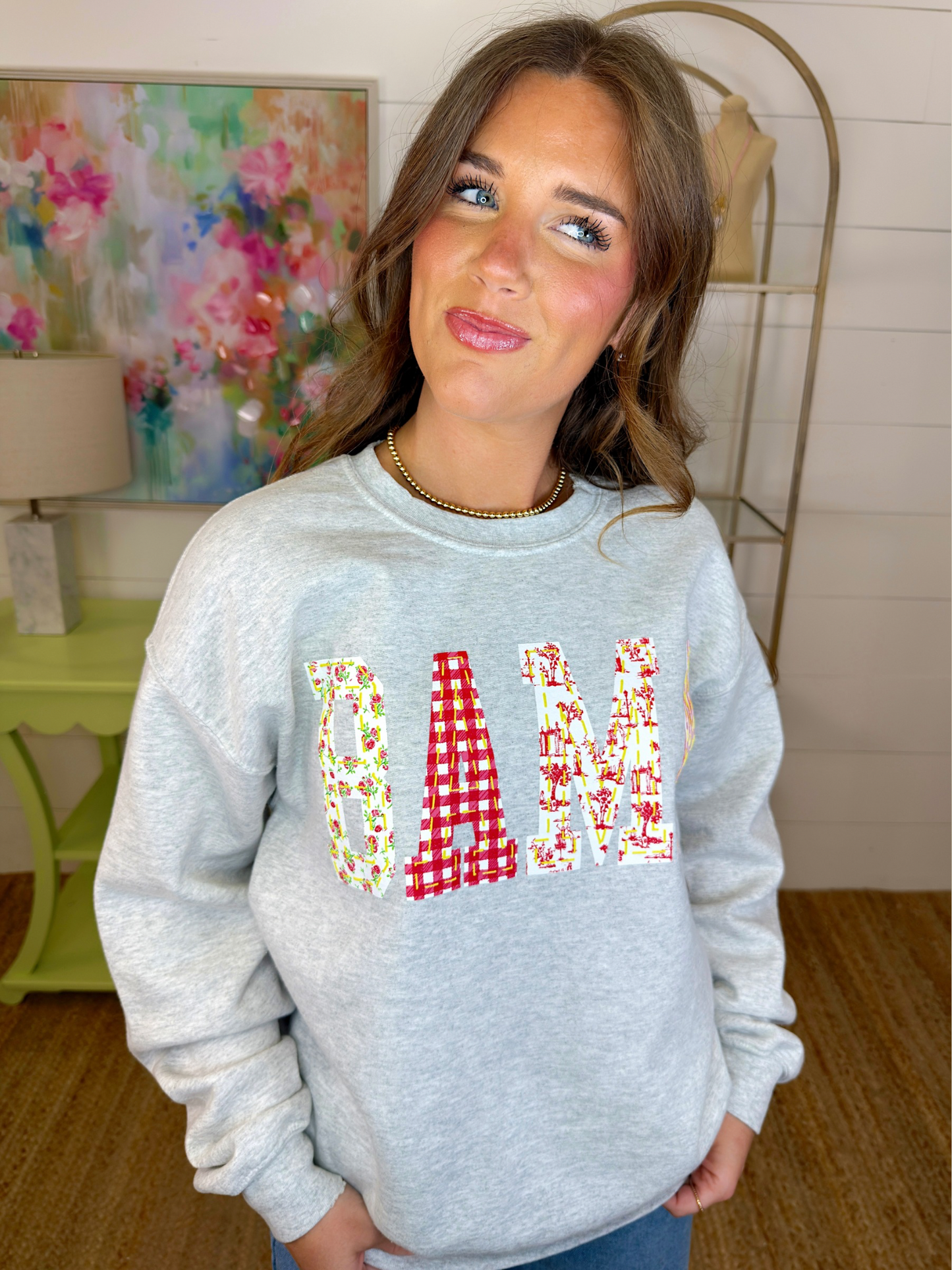 Rolling with the Tide Sweatshirt-Sweatshirt-LivyLu-The Village Shoppe, Women’s Fashion Boutique, Shop Online and In Store - Located in Muscle Shoals, AL.