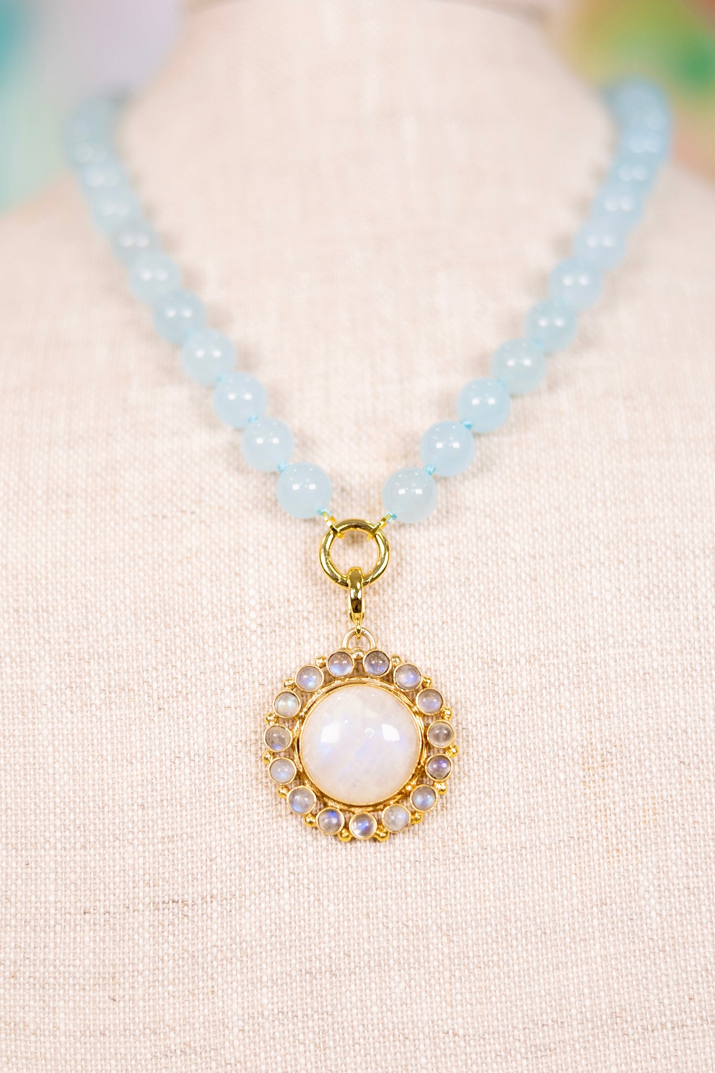 Moonlight Path Pendant Necklace-Necklaces-AF Design Group-The Village Shoppe, Women’s Fashion Boutique, Shop Online and In Store - Located in Muscle Shoals, AL.