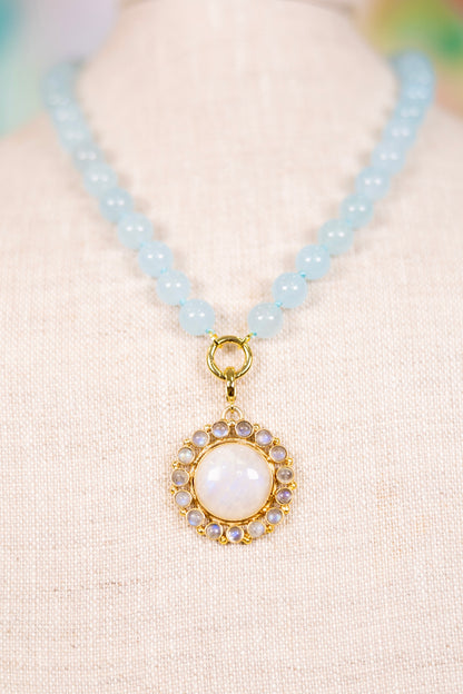 Moonlight Path Pendant Necklace-Necklaces-AF Design Group-The Village Shoppe, Women’s Fashion Boutique, Shop Online and In Store - Located in Muscle Shoals, AL.