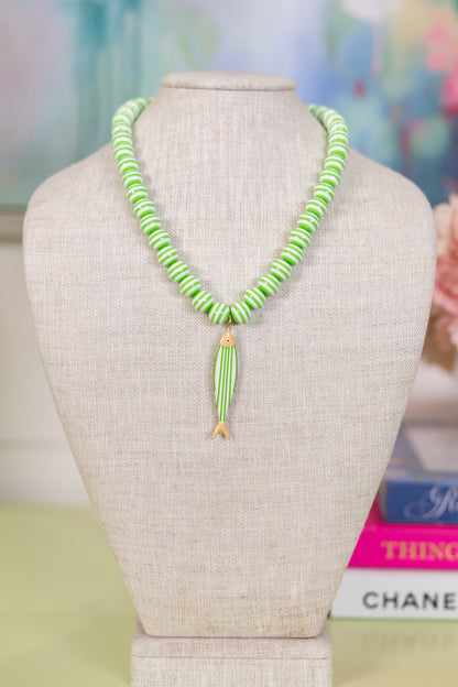 Seaside Stripe Necklace | Hart Designs-Necklaces-Hart Designs-The Village Shoppe, Women’s Fashion Boutique, Shop Online and In Store - Located in Muscle Shoals, AL.