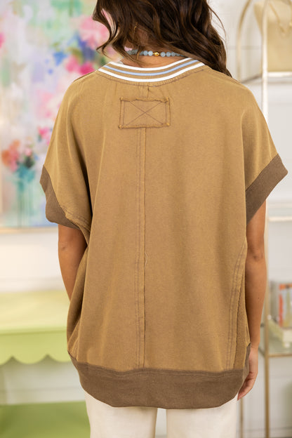 The Bambi Pullover-Short Sleeves-Easel-The Village Shoppe, Women’s Fashion Boutique, Shop Online and In Store - Located in Muscle Shoals, AL.