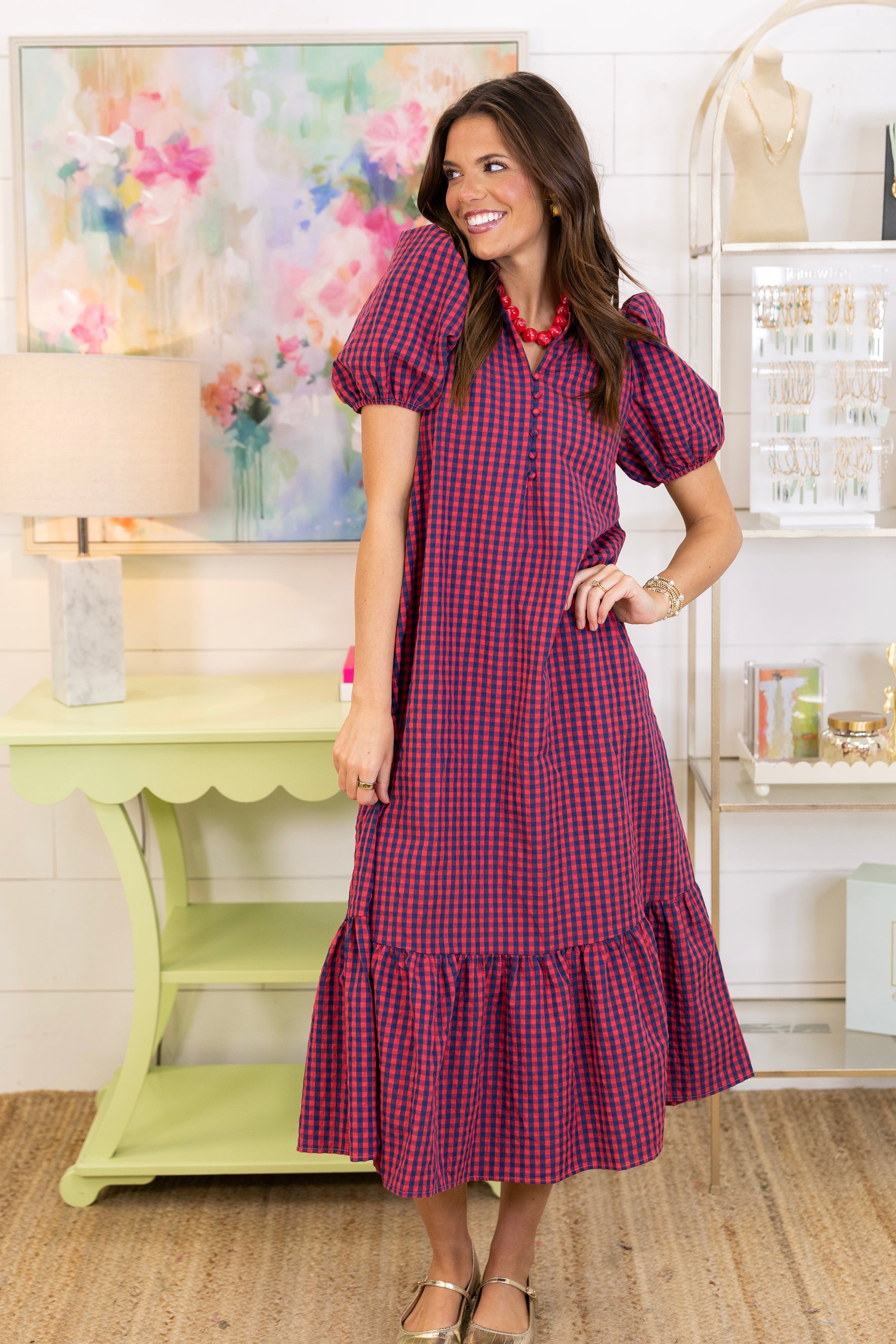 Fresh Squeezed Midi Dress-Midi Dress-Entro-The Village Shoppe, Women’s Fashion Boutique, Shop Online and In Store - Located in Muscle Shoals, AL.