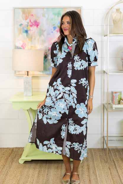 The Dayton Midi Dress-Midi Dress-Entro-The Village Shoppe, Women’s Fashion Boutique, Shop Online and In Store - Located in Muscle Shoals, AL.