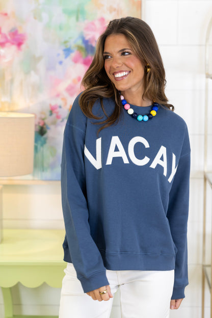 On Vacay Sweatshirt-Sweatshirt-Wishlist-The Village Shoppe, Women’s Fashion Boutique, Shop Online and In Store - Located in Muscle Shoals, AL.