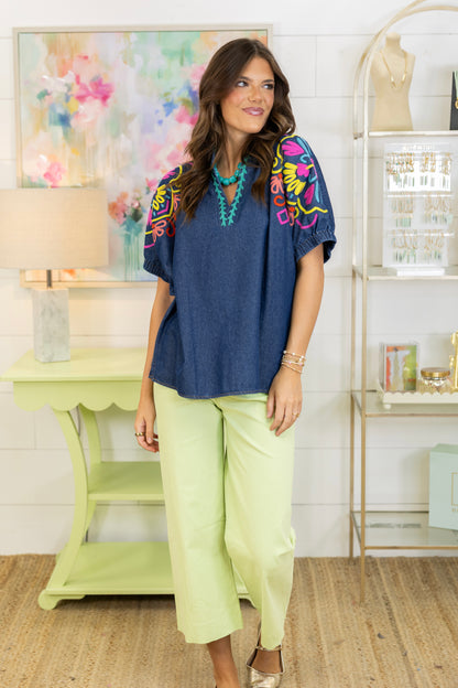 The Amelia Top-Short Sleeves-Umgee-The Village Shoppe, Women’s Fashion Boutique, Shop Online and In Store - Located in Muscle Shoals, AL.