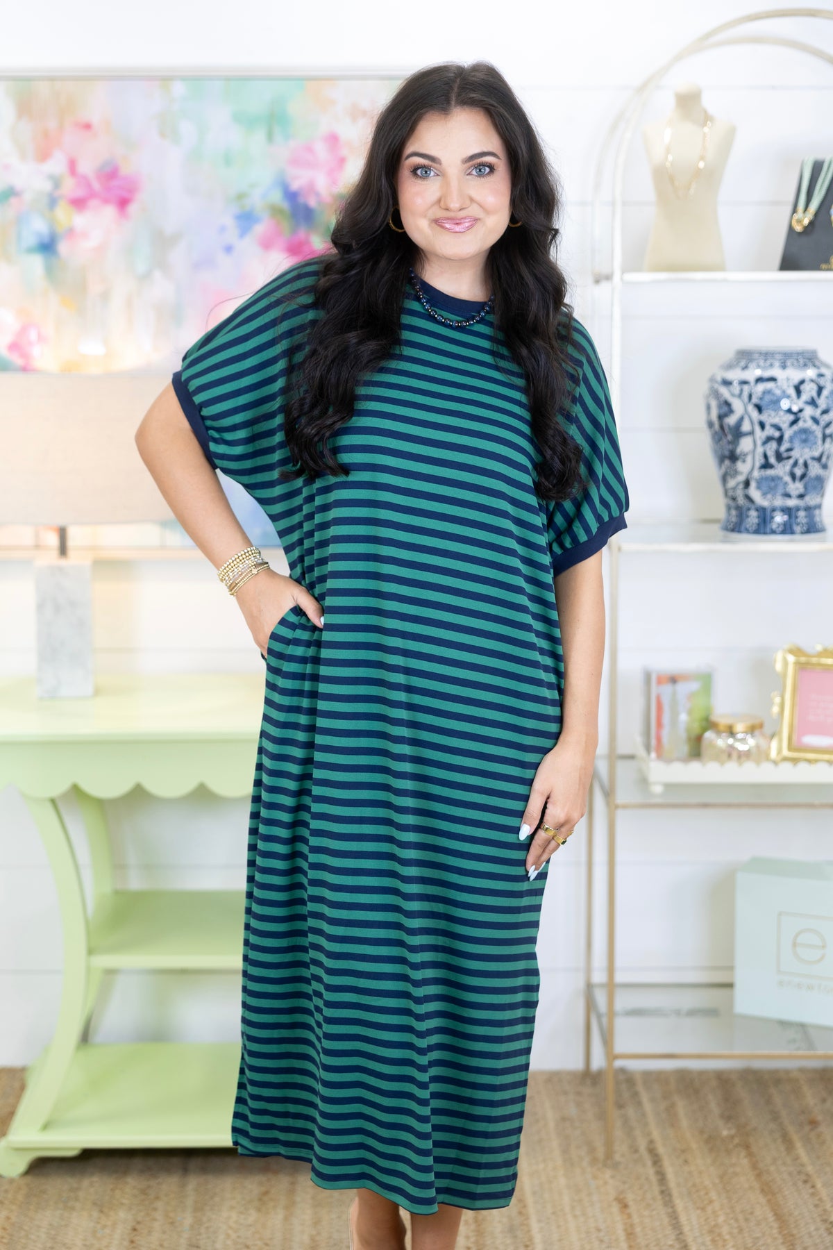 The Winnie Midi Dress-Midi Dress-Entro-The Village Shoppe, Women’s Fashion Boutique, Shop Online and In Store - Located in Muscle Shoals, AL.