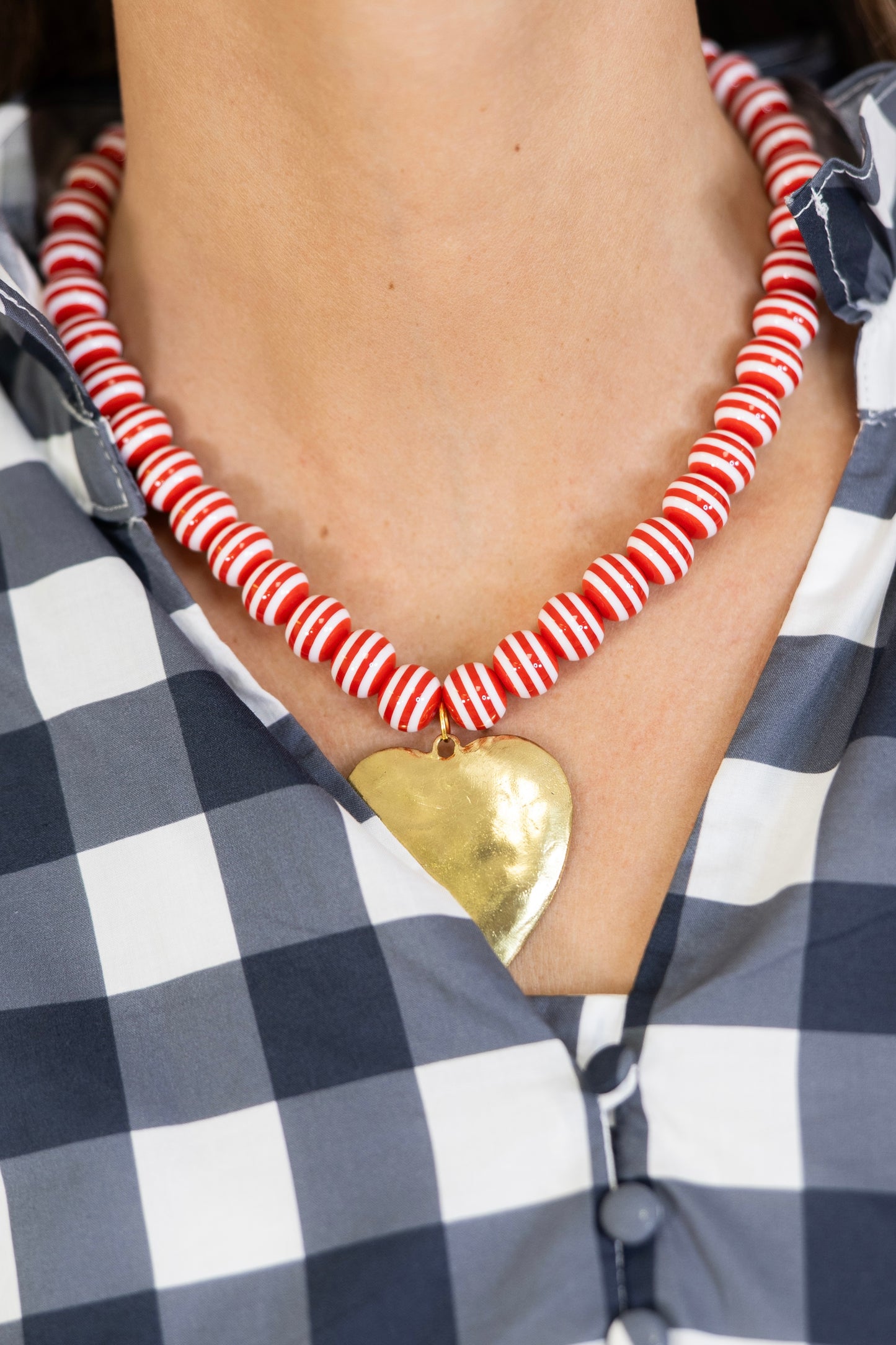 Seaside Stripe Necklace | Hart Designs-Necklaces-Hart Designs-The Village Shoppe, Women’s Fashion Boutique, Shop Online and In Store - Located in Muscle Shoals, AL.