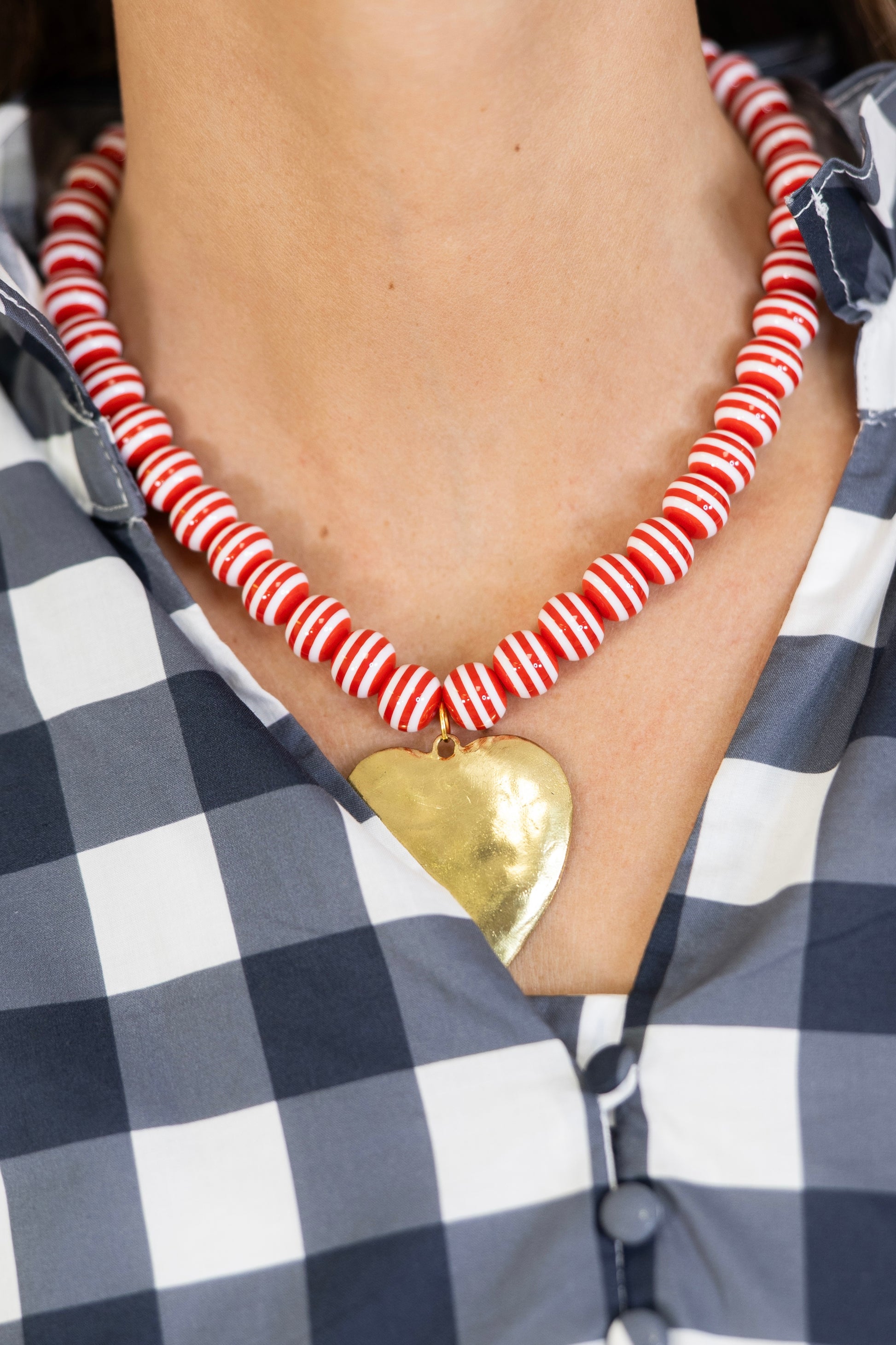 Seaside Stripe Necklace | Hart Designs-Necklaces-Hart Designs-The Village Shoppe, Women’s Fashion Boutique, Shop Online and In Store - Located in Muscle Shoals, AL.