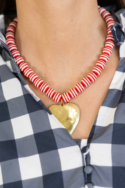 Seaside Stripe Necklace | Hart Designs-Necklaces-Hart Designs-The Village Shoppe, Women’s Fashion Boutique, Shop Online and In Store - Located in Muscle Shoals, AL.