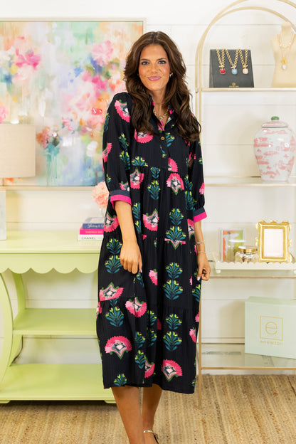 The Isabelle Midi Dress-Midi Dress-Umgee-The Village Shoppe, Women’s Fashion Boutique, Shop Online and In Store - Located in Muscle Shoals, AL.