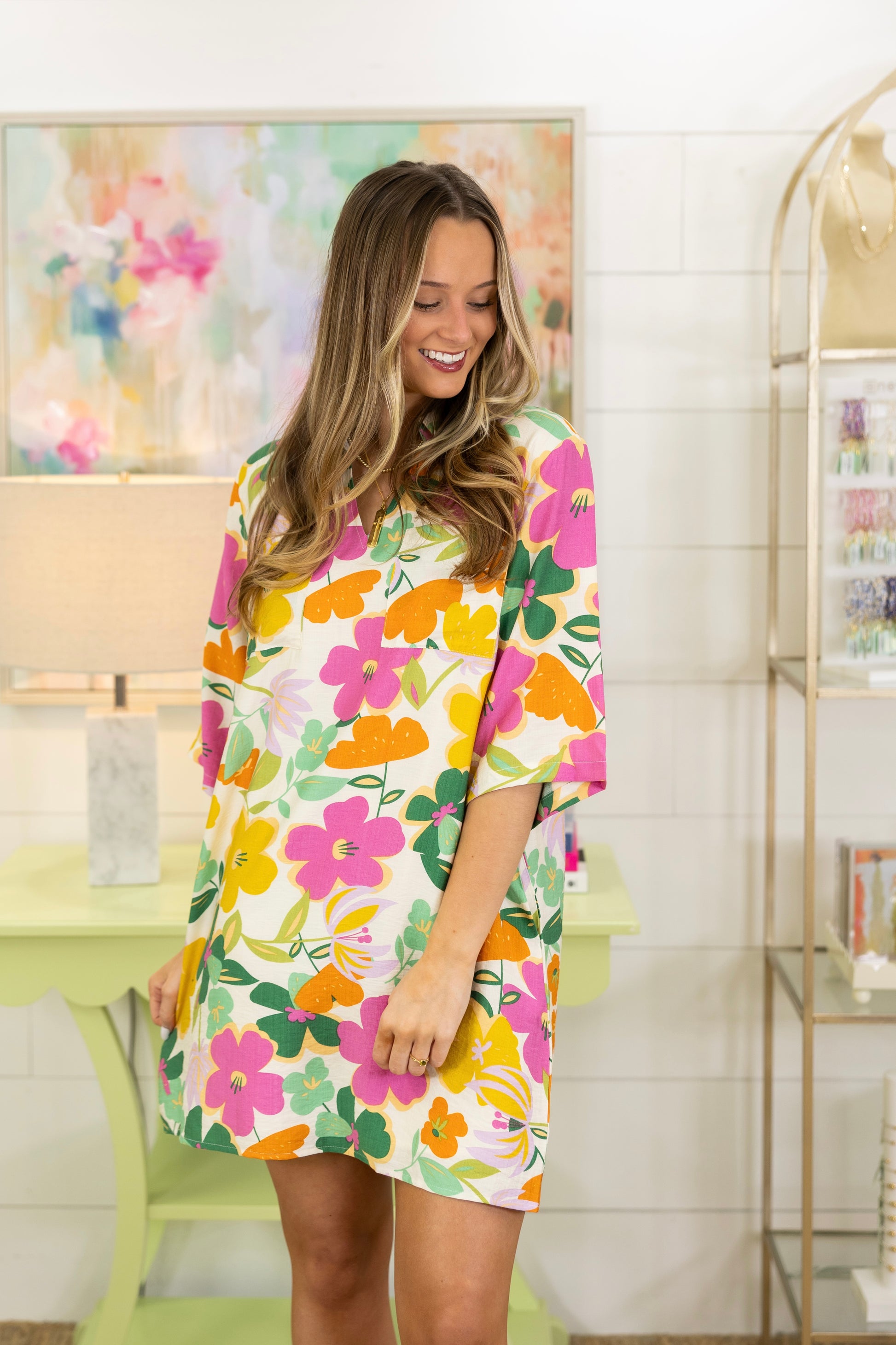 Flower Market Dress-Mini Dress-Jodifl-The Village Shoppe, Women’s Fashion Boutique, Shop Online and In Store - Located in Muscle Shoals, AL.