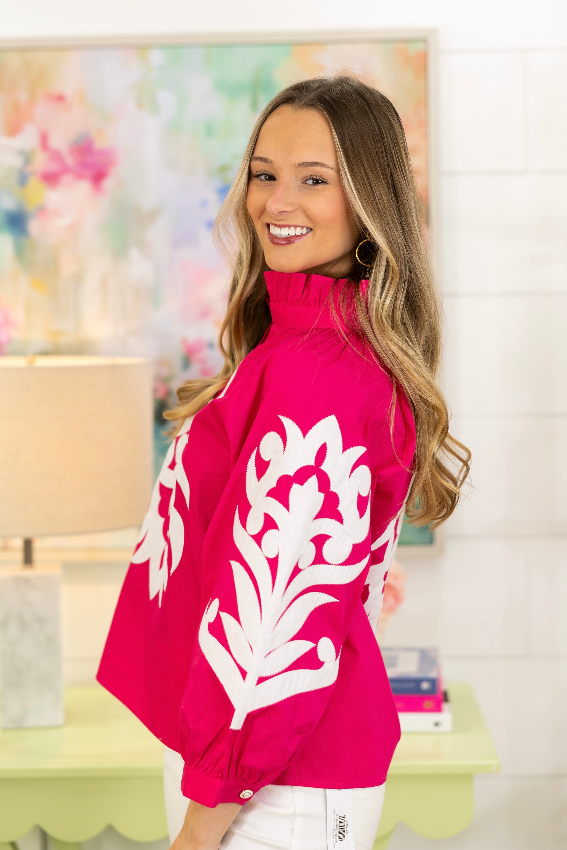 The Joey Blouse-3/4 Sleeves-Jodifl-The Village Shoppe, Women’s Fashion Boutique, Shop Online and In Store - Located in Muscle Shoals, AL.