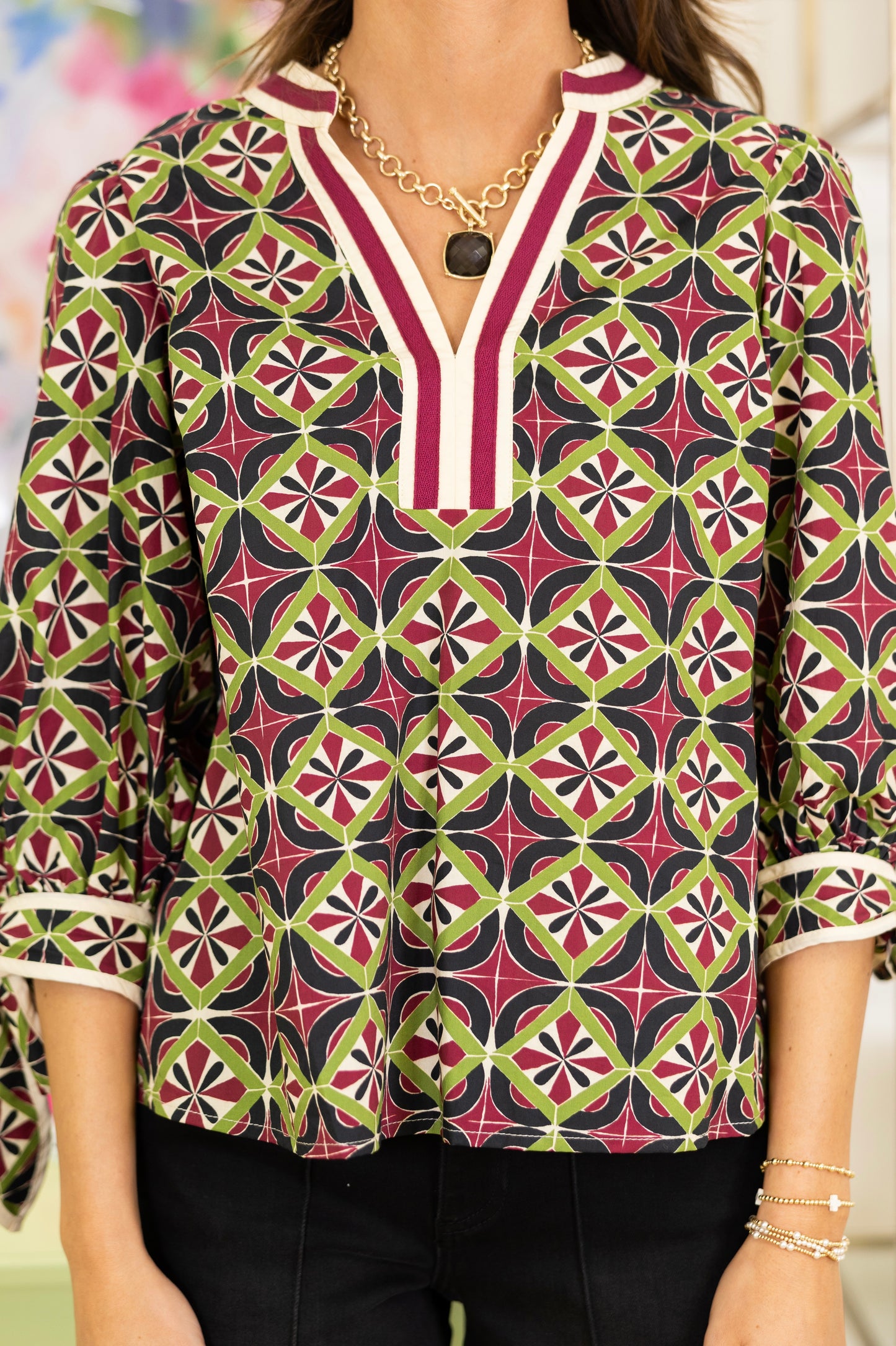 The Ezzie Top-Long Sleeves-Entro-The Village Shoppe, Women’s Fashion Boutique, Shop Online and In Store - Located in Muscle Shoals, AL.