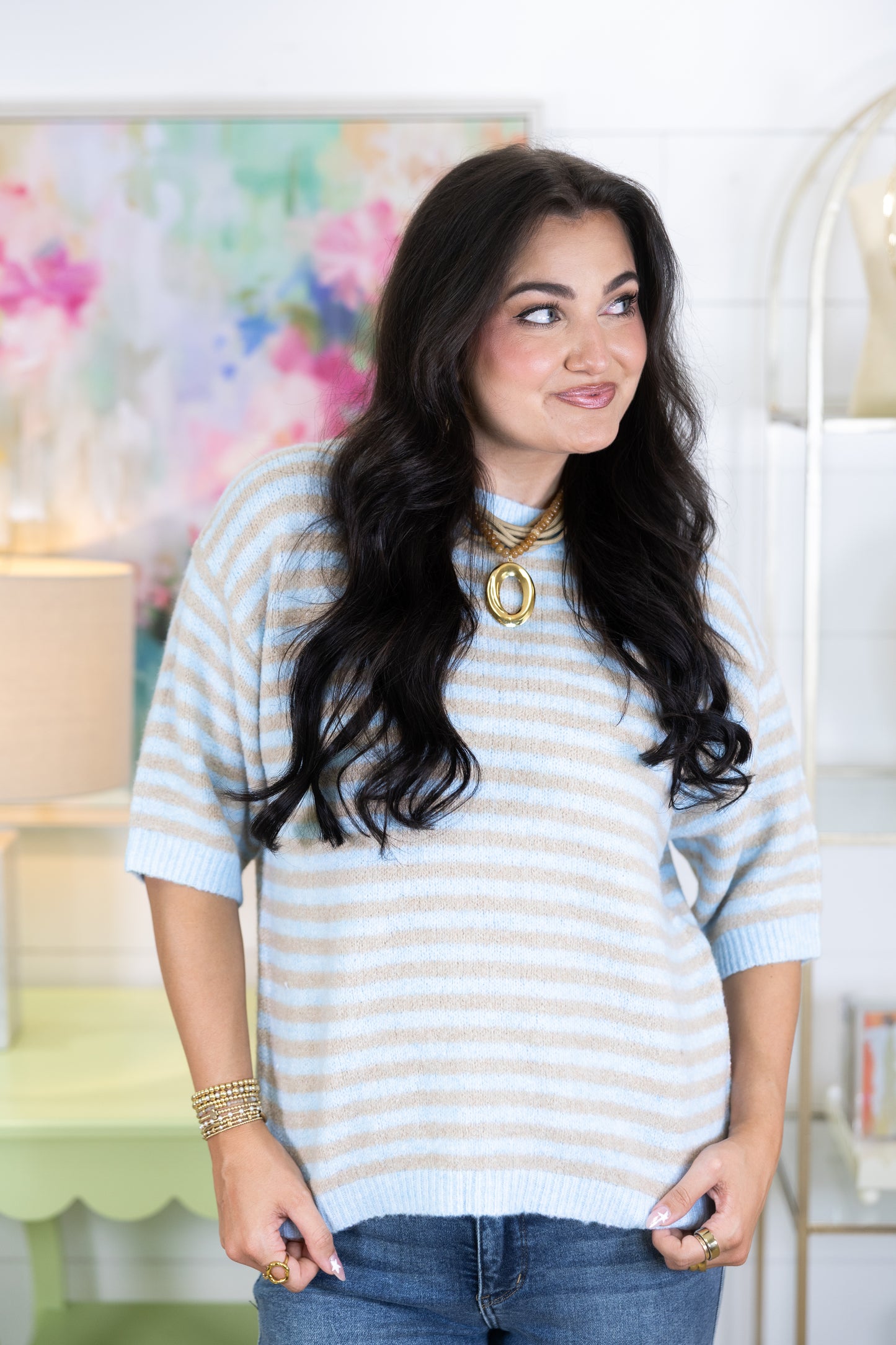 The Stormi Striped Sweater