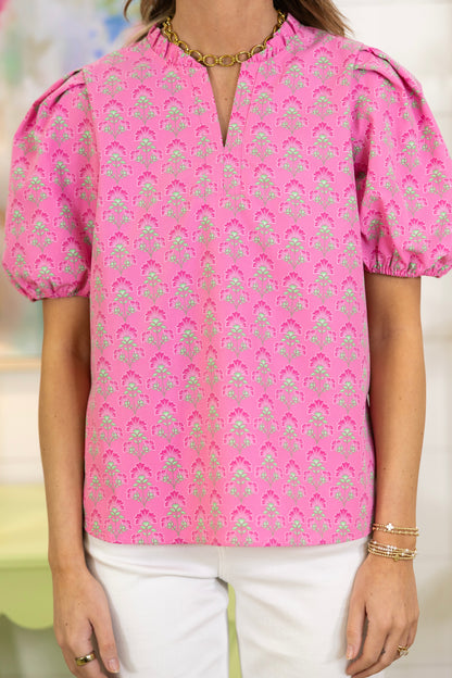 In Full Bloom Blouse | Mary Square-Short Sleeves-Mary Square-The Village Shoppe, Women’s Fashion Boutique, Shop Online and In Store - Located in Muscle Shoals, AL.