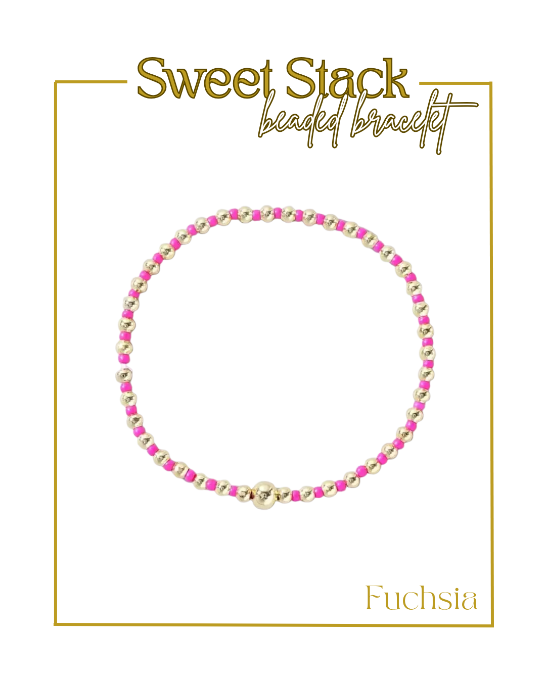 Sweet Stack Beaded Bracelet-Bracelets-Wall To Wall-The Village Shoppe, Women’s Fashion Boutique, Shop Online and In Store - Located in Muscle Shoals, AL.