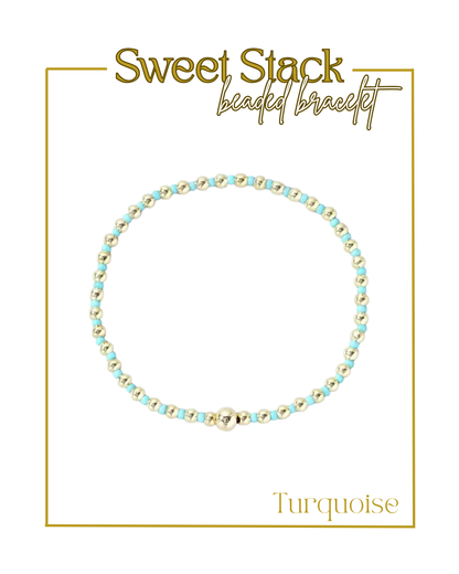 Sweet Stack Beaded Bracelet-Bracelets-Wall To Wall-The Village Shoppe, Women’s Fashion Boutique, Shop Online and In Store - Located in Muscle Shoals, AL.
