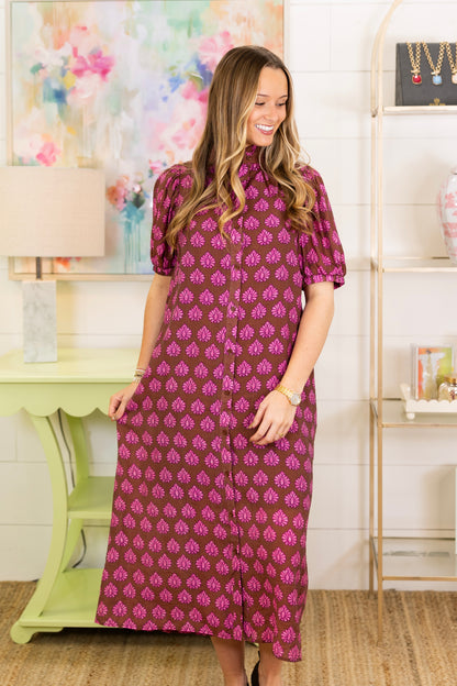 The Holloway Midi Dress-Midi Dress-GiGiO-The Village Shoppe, Women’s Fashion Boutique, Shop Online and In Store - Located in Muscle Shoals, AL.
