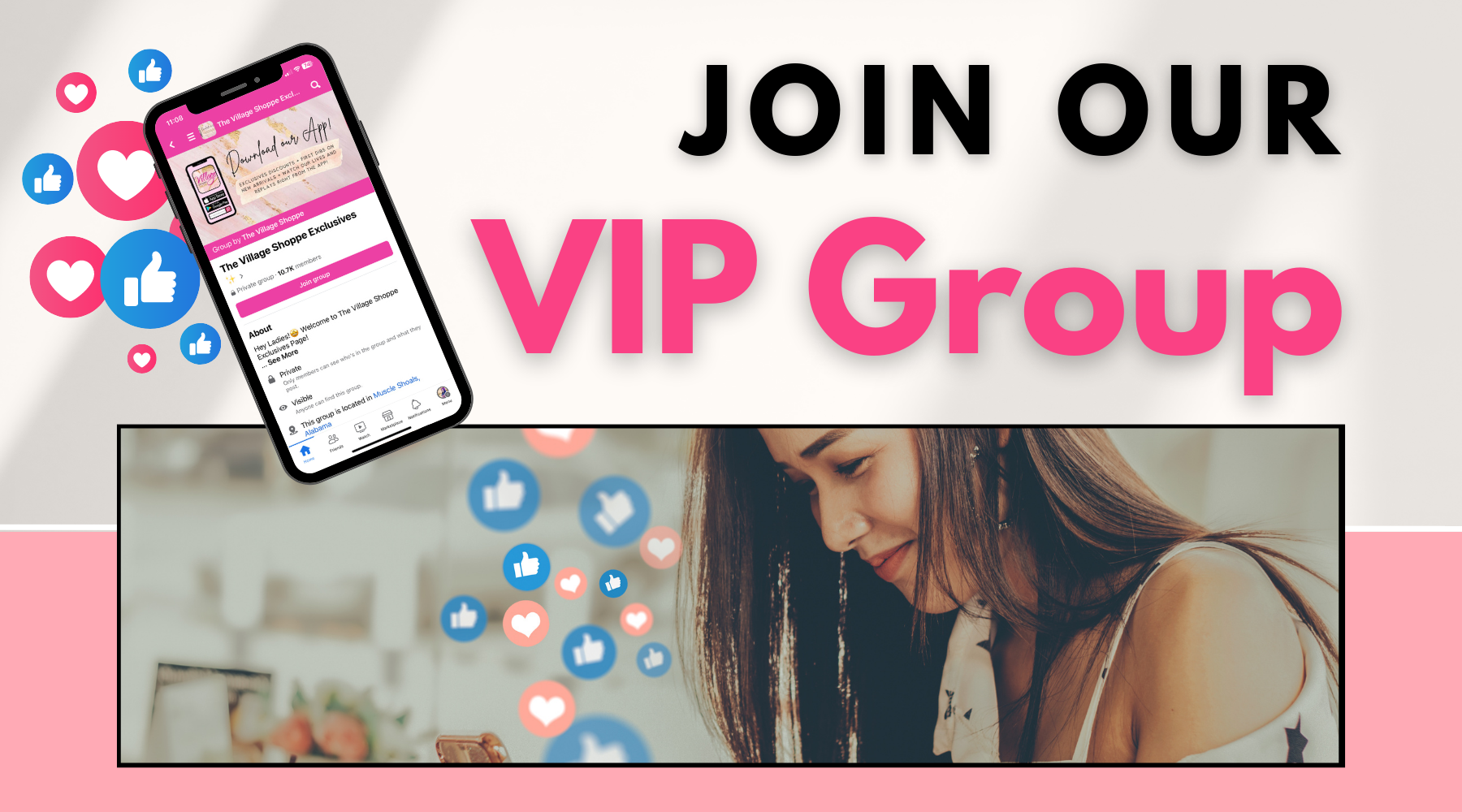 Join our VIP Group | The Village Shoppe | Women’s Fashion Boutique, Located in Muscle Shoals, AL