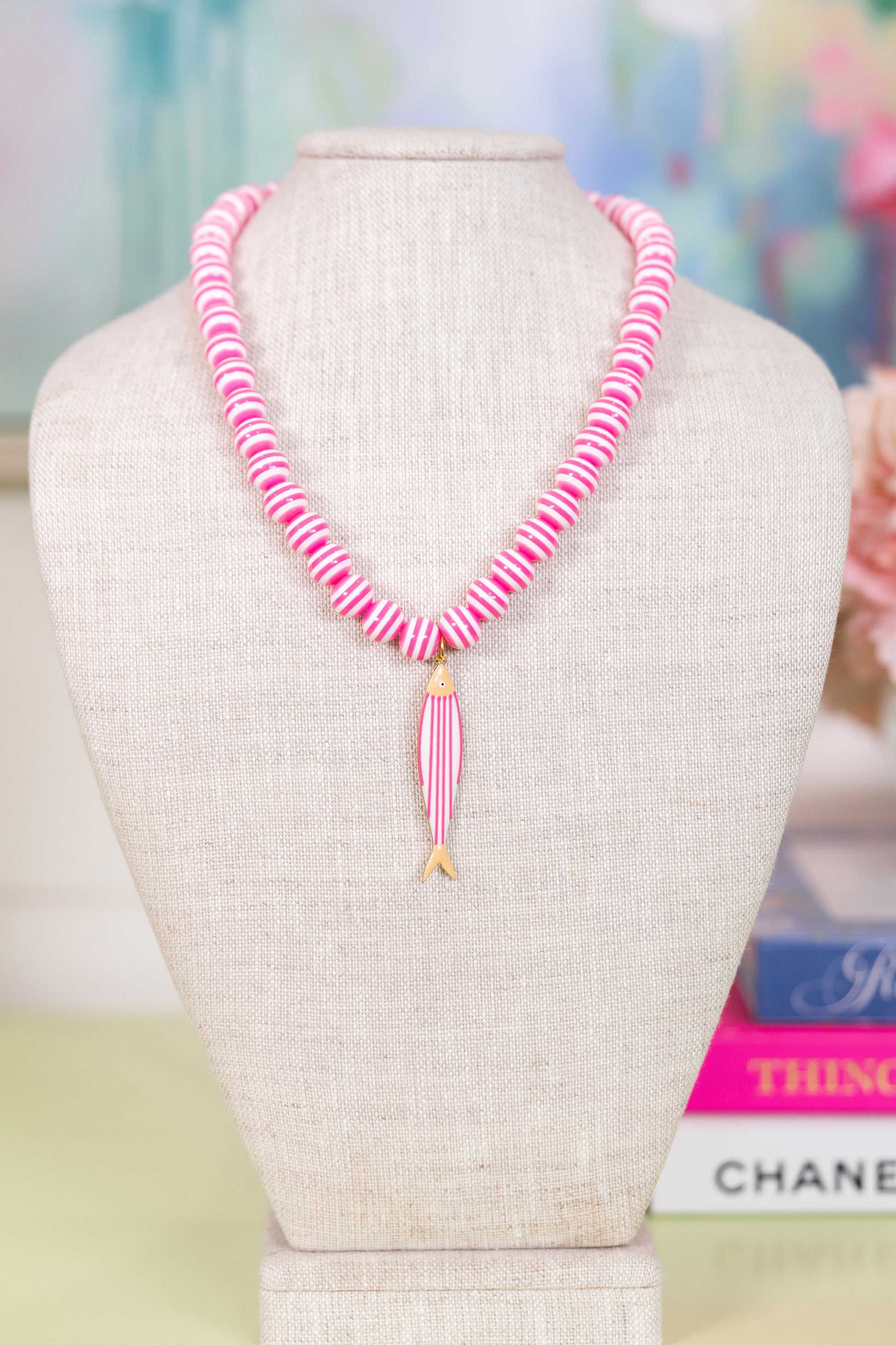 Seaside Stripe Necklace | Hart Designs-Necklaces-Hart Designs-The Village Shoppe, Women’s Fashion Boutique, Shop Online and In Store - Located in Muscle Shoals, AL.