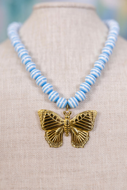 Seaside Stripe Necklace | Hart Designs-Necklaces-Hart Designs-The Village Shoppe, Women’s Fashion Boutique, Shop Online and In Store - Located in Muscle Shoals, AL.