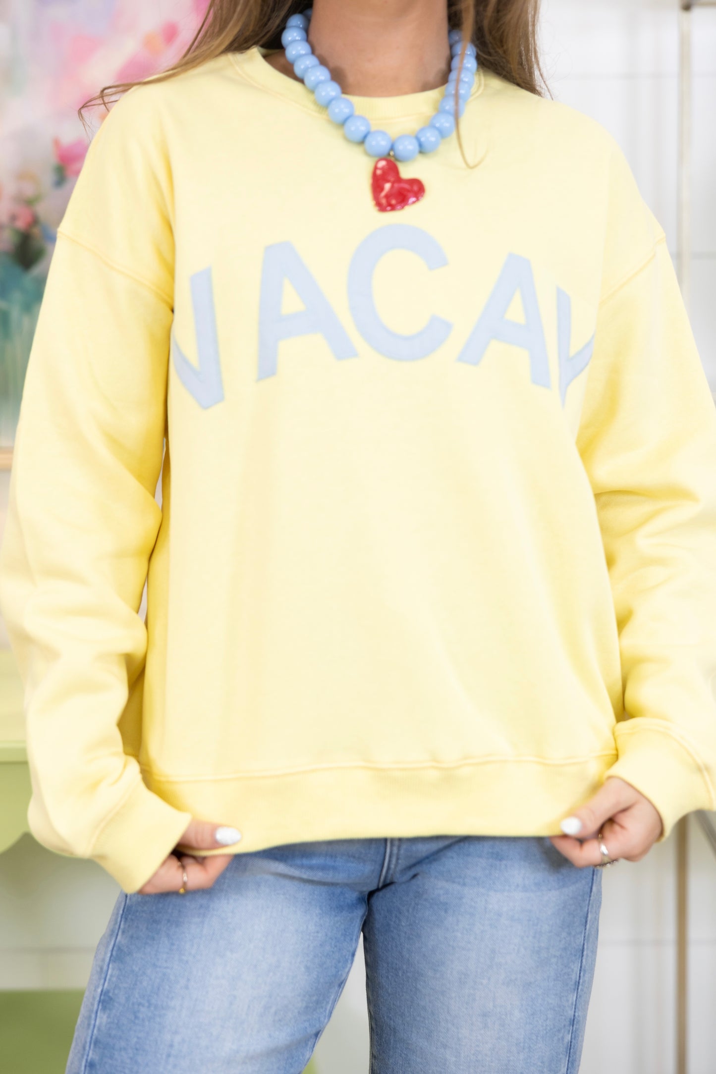 On Vacay Sweatshirt-Sweatshirt-Wishlist-The Village Shoppe, Women’s Fashion Boutique, Shop Online and In Store - Located in Muscle Shoals, AL.