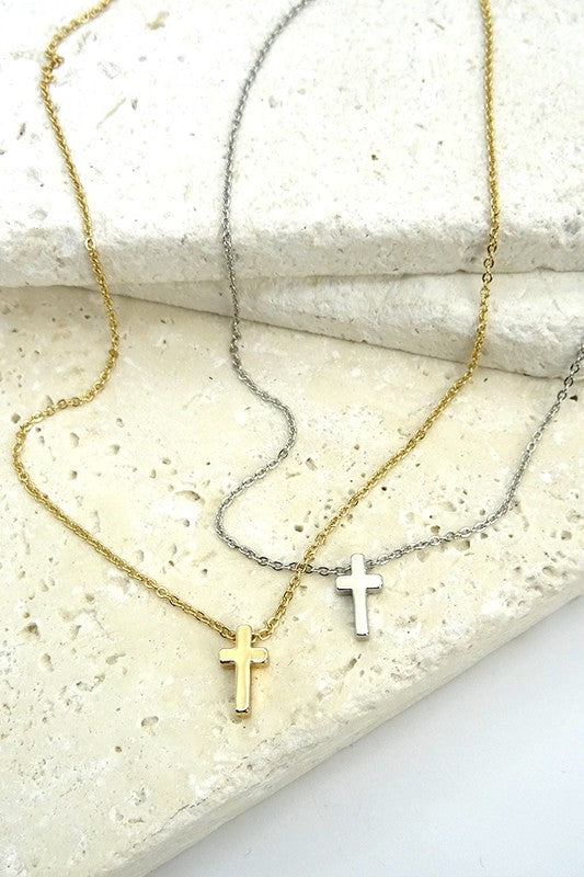 Keep Me Near the Cross Necklace-Necklaces-Wall To Wall-The Village Shoppe, Women’s Fashion Boutique, Shop Online and In Store - Located in Muscle Shoals, AL.