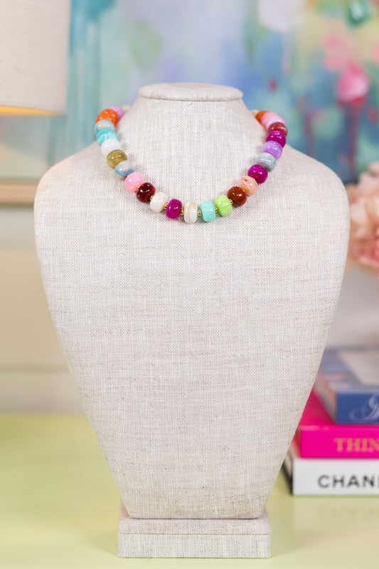 Sprinkles On Top Necklace-Necklaces-Hart Designs-The Village Shoppe, Women’s Fashion Boutique, Shop Online and In Store - Located in Muscle Shoals, AL.