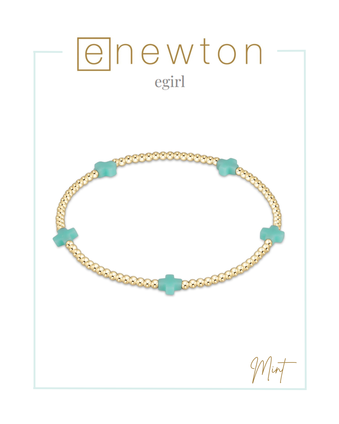 Enewton | EGirl | Signature Cross Small 2mm Gold Bracelet-Bracelets-ENEWTON-The Village Shoppe, Women’s Fashion Boutique, Shop Online and In Store - Located in Muscle Shoals, AL.
