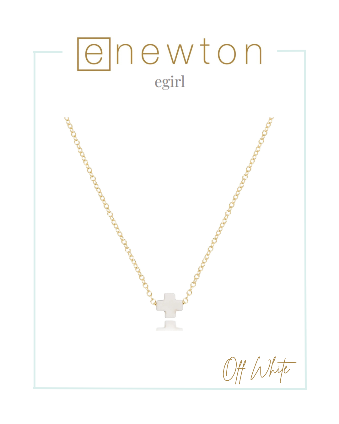 Enewton | EGirl | 14" Necklace Gold - Signature Cross Small-Necklaces-ENEWTON-The Village Shoppe, Women’s Fashion Boutique, Shop Online and In Store - Located in Muscle Shoals, AL.