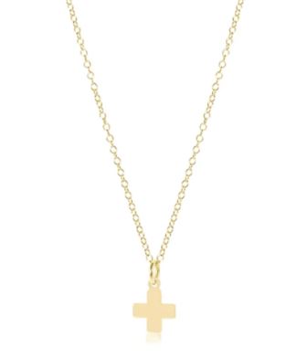 E Newton 16" Signature Cross Gold Charm Necklace-Necklaces-ENEWTON-The Village Shoppe, Women’s Fashion Boutique, Shop Online and In Store - Located in Muscle Shoals, AL.