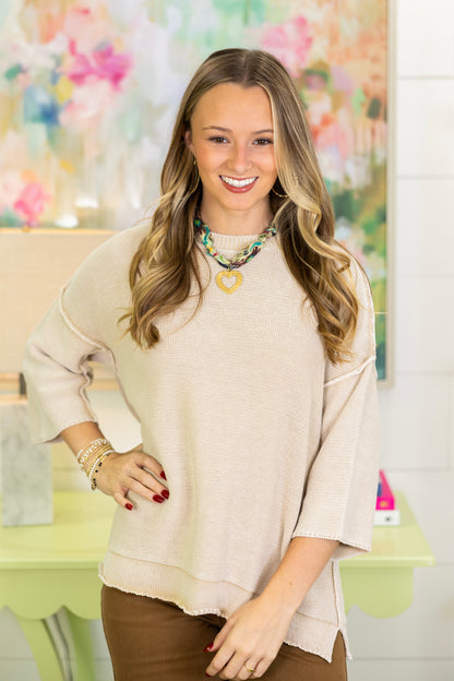 The Saylor Sweater-Sweaters-Easel-The Village Shoppe, Women’s Fashion Boutique, Shop Online and In Store - Located in Muscle Shoals, AL.