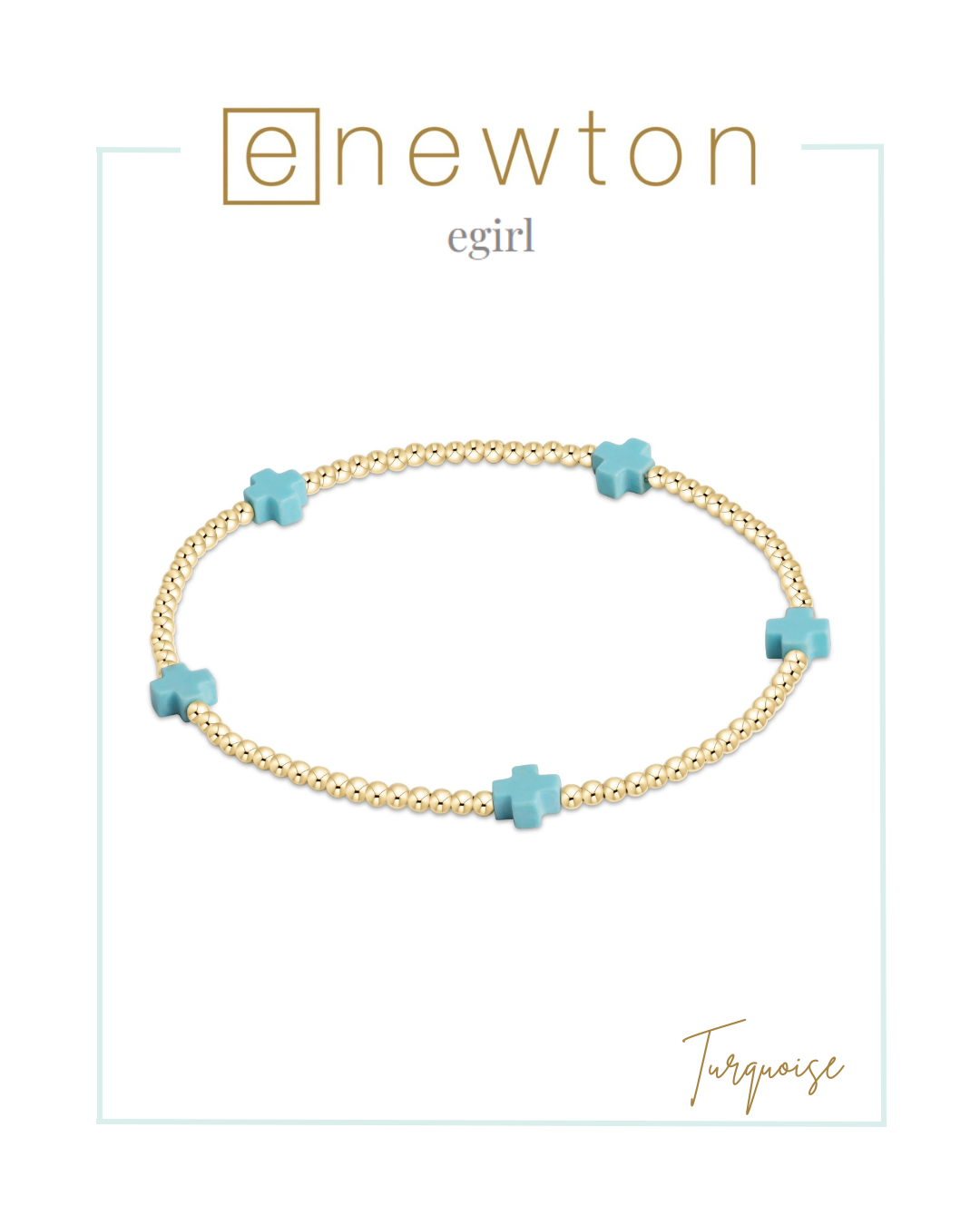 Enewton | EGirl | Signature Cross Small 2mm Gold Bracelet-Bracelets-ENEWTON-The Village Shoppe, Women’s Fashion Boutique, Shop Online and In Store - Located in Muscle Shoals, AL.