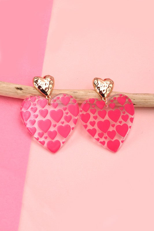 I Heart You Earrings-Wall To Wall-The Village Shoppe, Women’s Fashion Boutique, Shop Online and In Store - Located in Muscle Shoals, AL.
