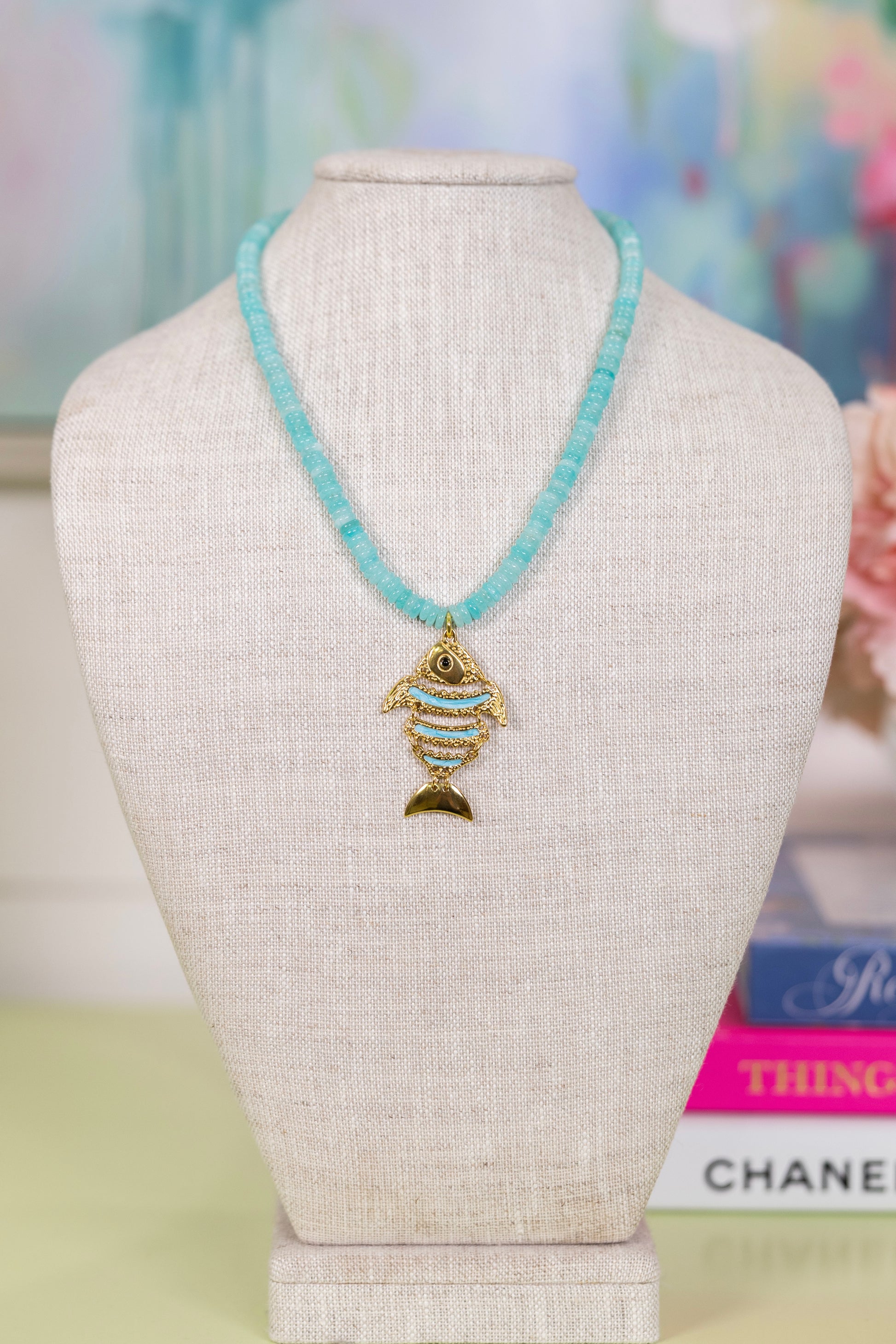 Go Fish Beaded Necklace | Hart Designs-Necklaces-Hart Designs-The Village Shoppe, Women’s Fashion Boutique, Shop Online and In Store - Located in Muscle Shoals, AL.