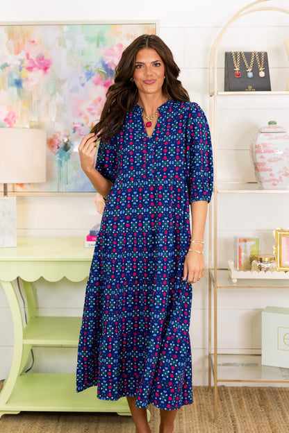 The Sicily Midi Dress-Midi Dress-Mary Square-The Village Shoppe, Women’s Fashion Boutique, Shop Online and In Store - Located in Muscle Shoals, AL.