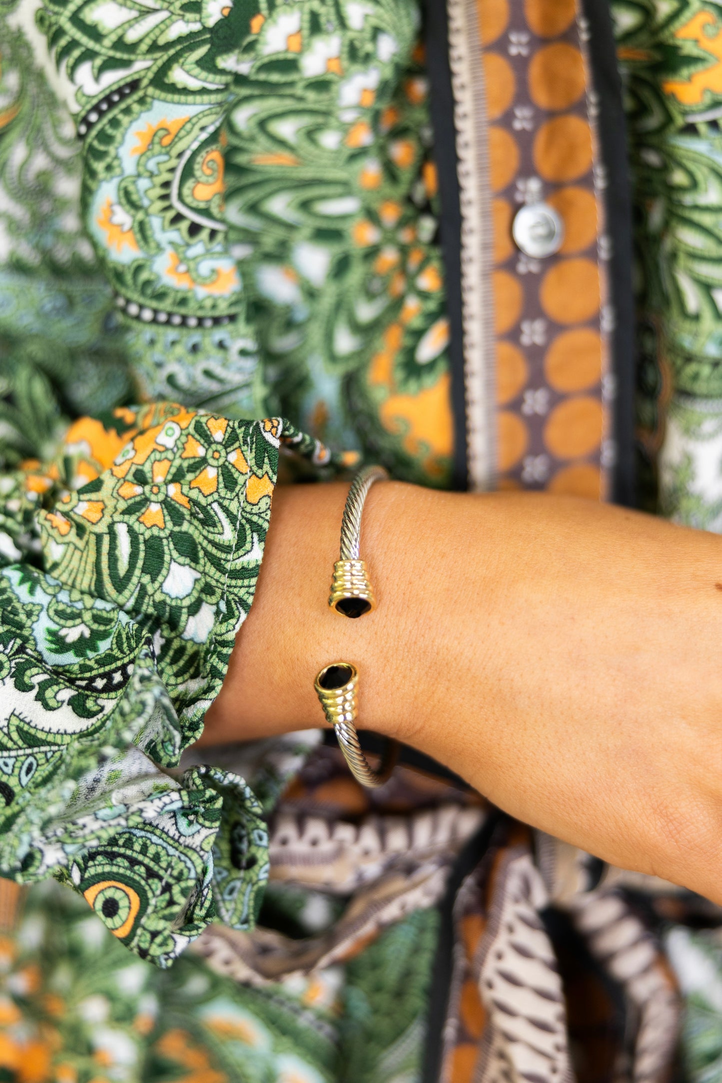 The Blaire Cable Bracelet-Bracelets-Golden Stella-The Village Shoppe, Women’s Fashion Boutique, Shop Online and In Store - Located in Muscle Shoals, AL.