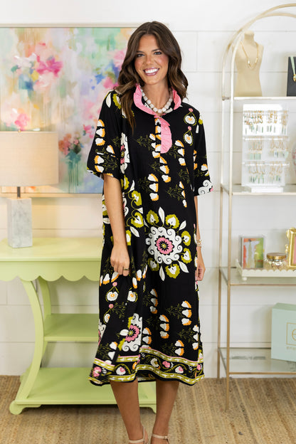 The Rizzo Midi Dress-Midi Dress-Jodifl-The Village Shoppe, Women’s Fashion Boutique, Shop Online and In Store - Located in Muscle Shoals, AL.
