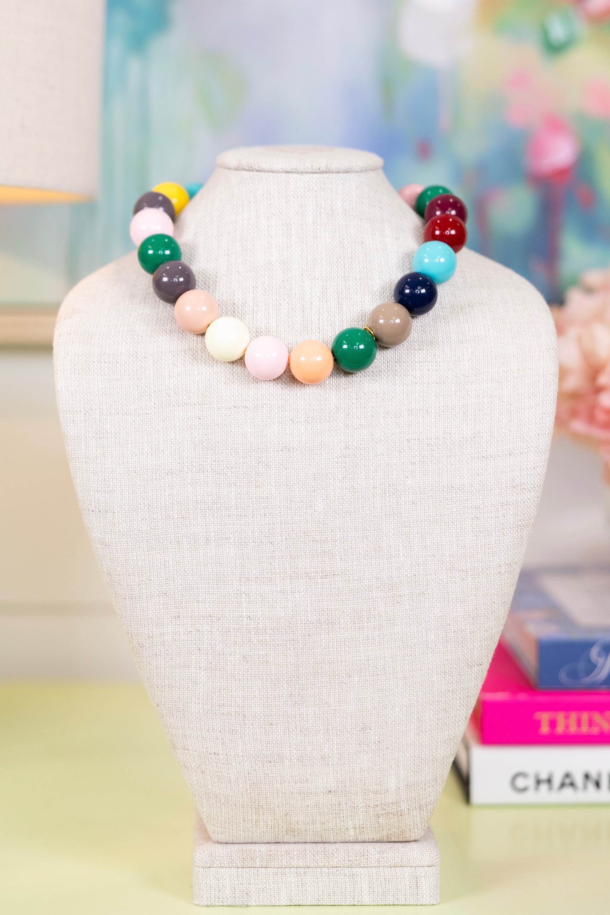 Social Hour Beaded Necklace-Necklaces-Hart Designs-The Village Shoppe, Women’s Fashion Boutique, Shop Online and In Store - Located in Muscle Shoals, AL.