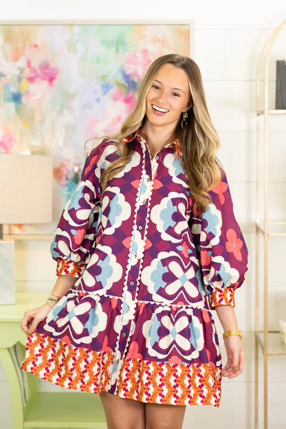 The Copeland Dress-Mini Dress-Entro-The Village Shoppe, Women’s Fashion Boutique, Shop Online and In Store - Located in Muscle Shoals, AL.