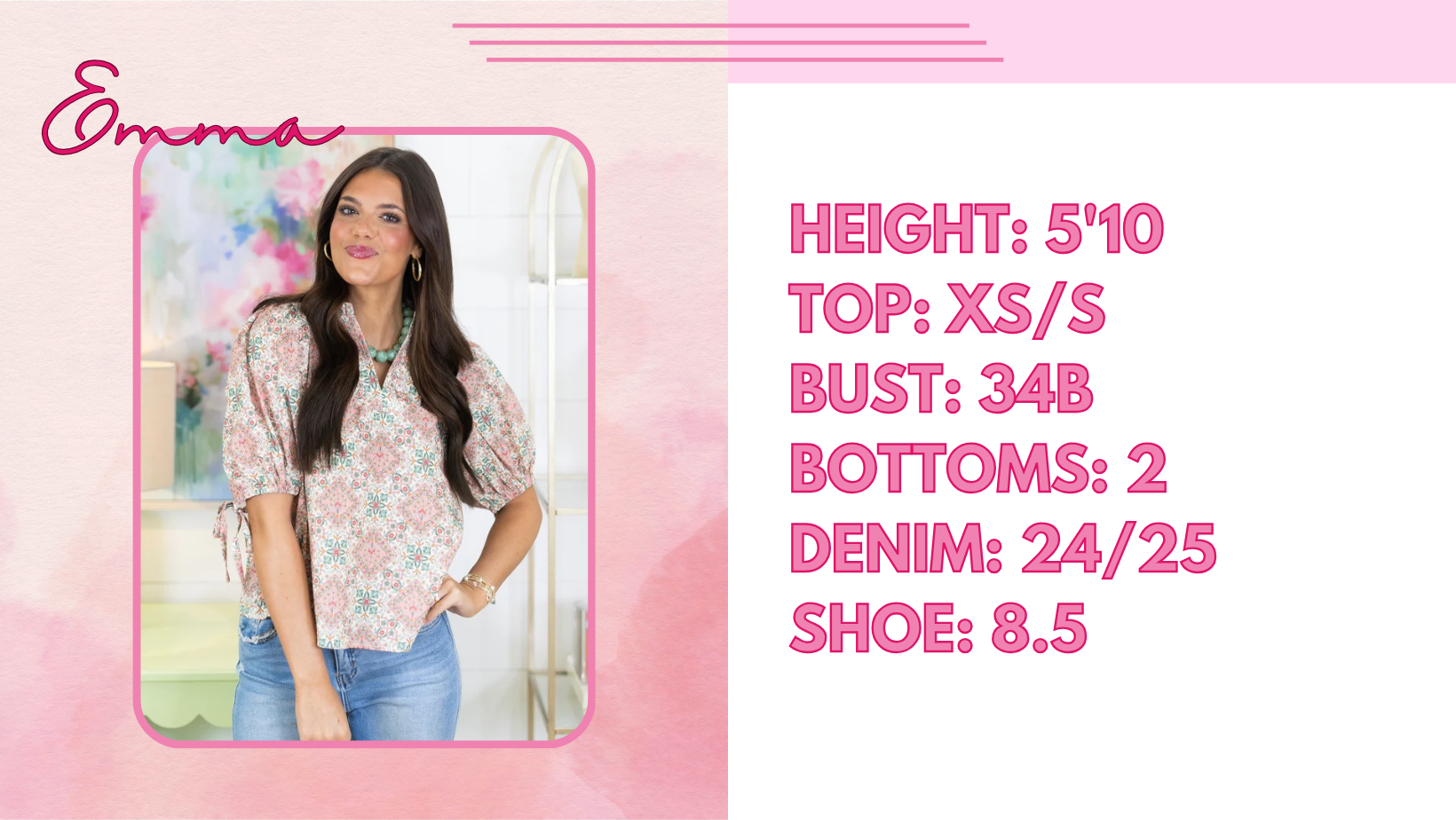 MEET EMMA-The Village Shoppe-The Village Shoppe, Women’s Fashion Boutique, Shop Online and In Store - Located in Muscle Shoals, AL.