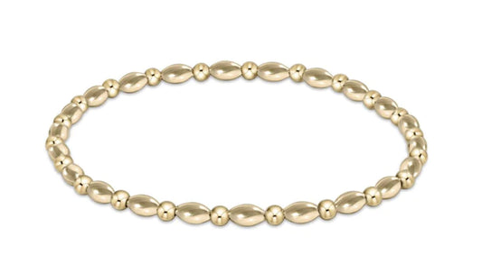E Newton Harmony Grateful Pattern 2.5mm Bead Bracelet - Gold-Bracelets-ENEWTON-The Village Shoppe, Women’s Fashion Boutique, Shop Online and In Store - Located in Muscle Shoals, AL.