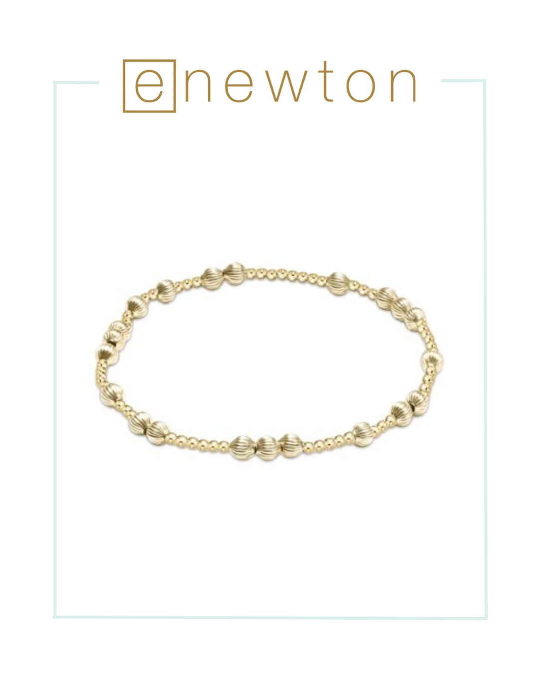 E Newton Hope Unwritten Dignity 4mm Bead Bracelet - Gold-Bracelets-ENEWTON-The Village Shoppe, Women’s Fashion Boutique, Shop Online and In Store - Located in Muscle Shoals, AL.