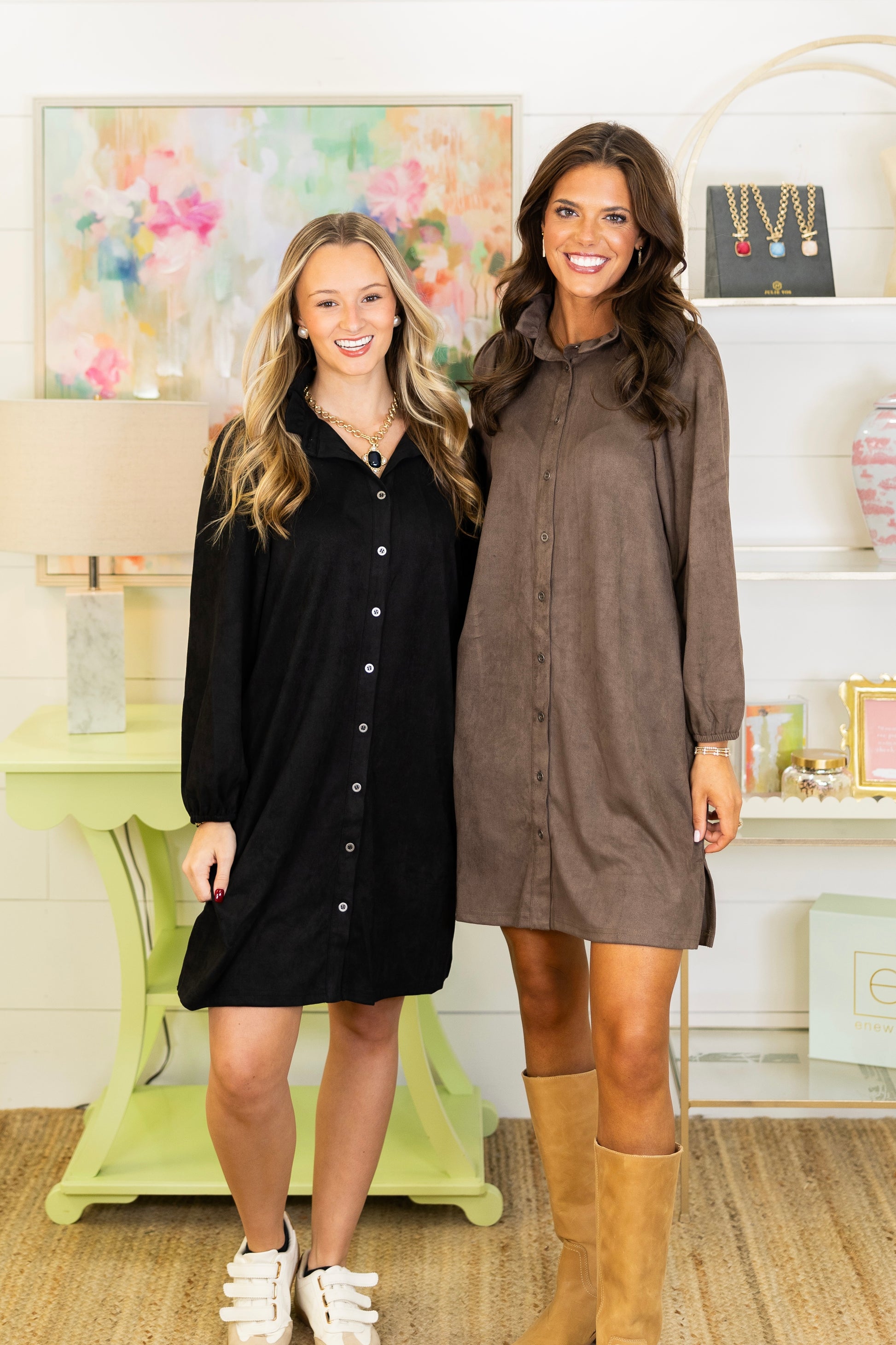 The Fletcher Suede Dress-Mini Dress-Joh-The Village Shoppe, Women’s Fashion Boutique, Shop Online and In Store - Located in Muscle Shoals, AL.