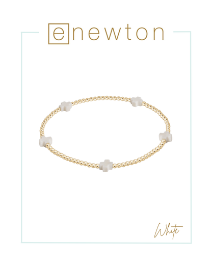 Enewton Signature Cross Small 2mm Gold Bracelet | America 250-Bracelets-ENEWTON-The Village Shoppe, Women’s Fashion Boutique, Shop Online and In Store - Located in Muscle Shoals, AL.