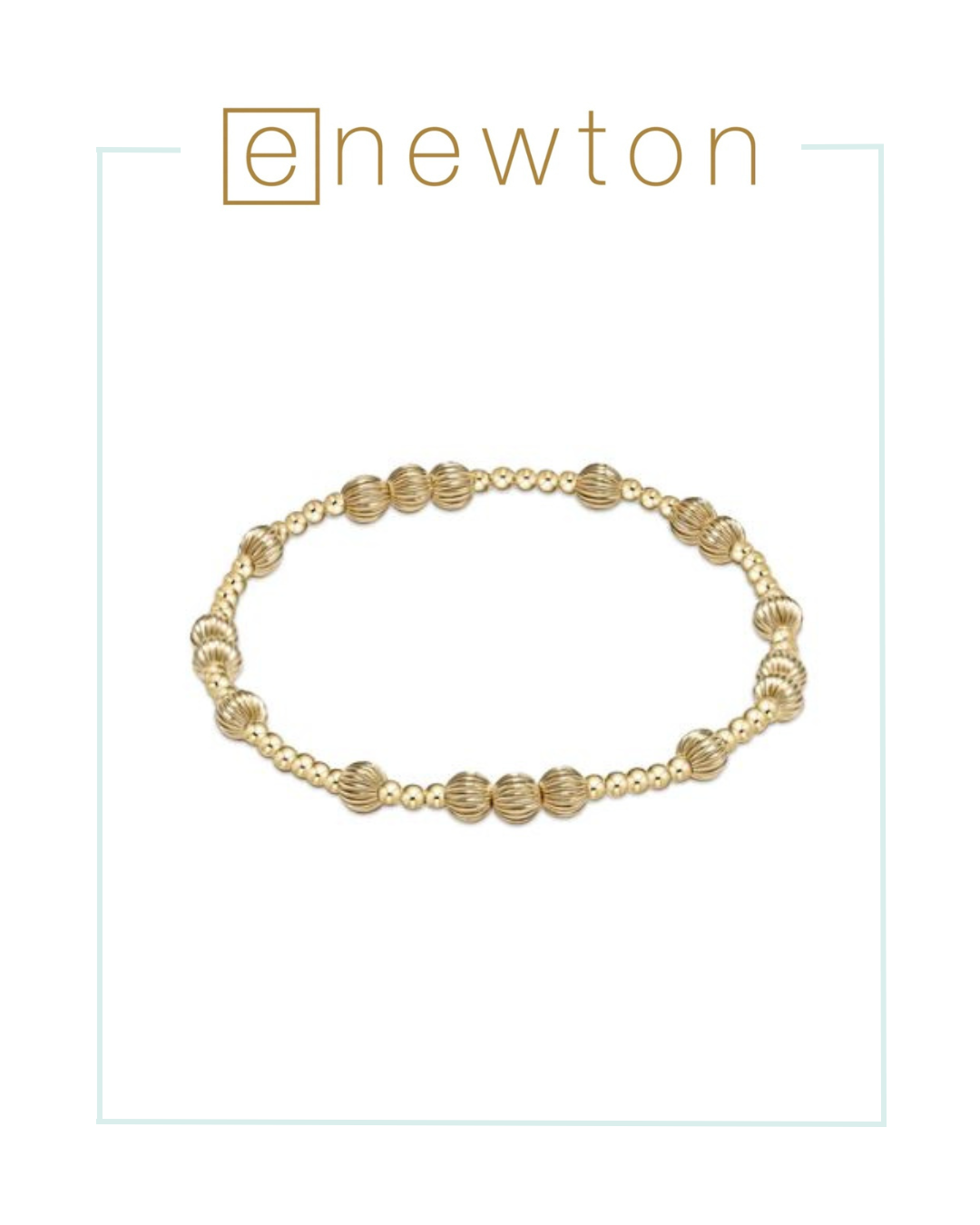 E Newton Hope Unwritten Dignity 5mm Bead Bracelet - Gold-Bracelets-ENEWTON-The Village Shoppe, Women’s Fashion Boutique, Shop Online and In Store - Located in Muscle Shoals, AL.