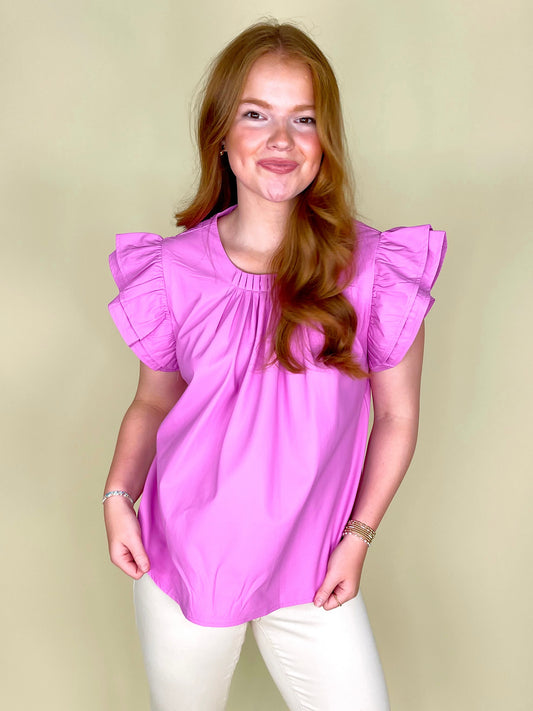 The Harlow Top-Short Sleeves-THML-The Village Shoppe, Women’s Fashion Boutique, Shop Online and In Store - Located in Muscle Shoals, AL.