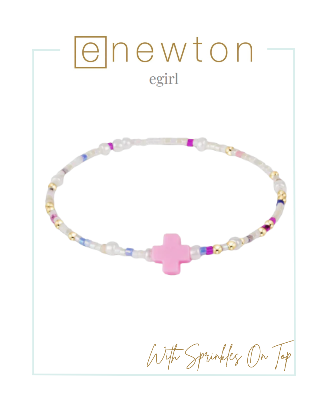 E Newton | E Girl | Hope Unwritten Signature Cross Bracelet - Fall/Winter '25-Bracelets-ENEWTON-The Village Shoppe, Women’s Fashion Boutique, Shop Online and In Store - Located in Muscle Shoals, AL.