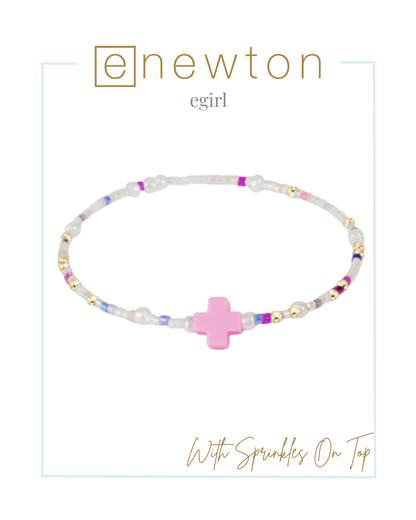 E Newton | E Girl | Hope Unwritten Signature Cross Bracelet - Fall/Winter '25-Bracelets-ENEWTON-The Village Shoppe, Women’s Fashion Boutique, Shop Online and In Store - Located in Muscle Shoals, AL.