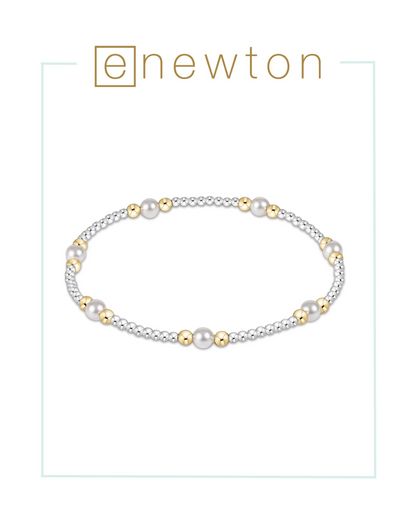 E Newton Purpose Pearl Bracelet - Mixed Metal-Bracelets-ENEWTON-The Village Shoppe, Women’s Fashion Boutique, Shop Online and In Store - Located in Muscle Shoals, AL.